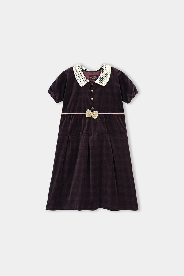 Brown Velvet Frock